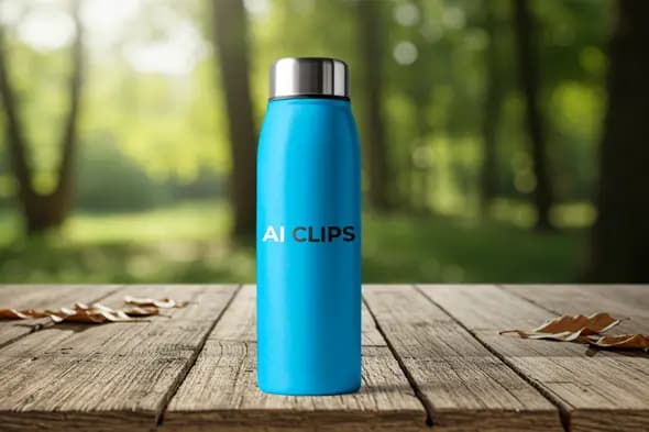 Bottle Mockup  Realistic Outdoor Branding Presentation