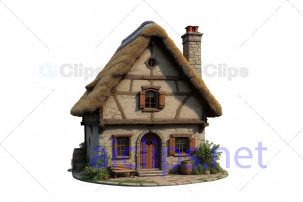 Rustic Fairytale Cottage - 3D Model