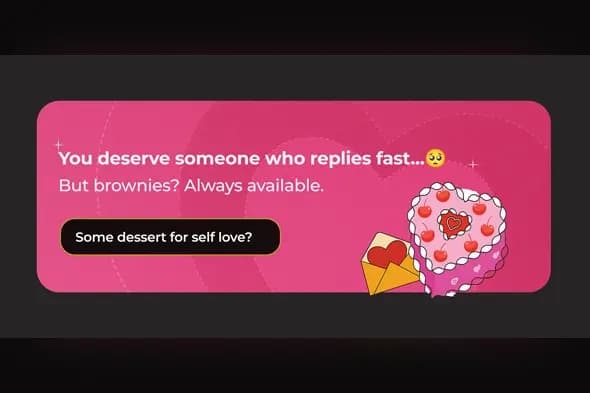 Self-Love Dessert Delivery Banner Template