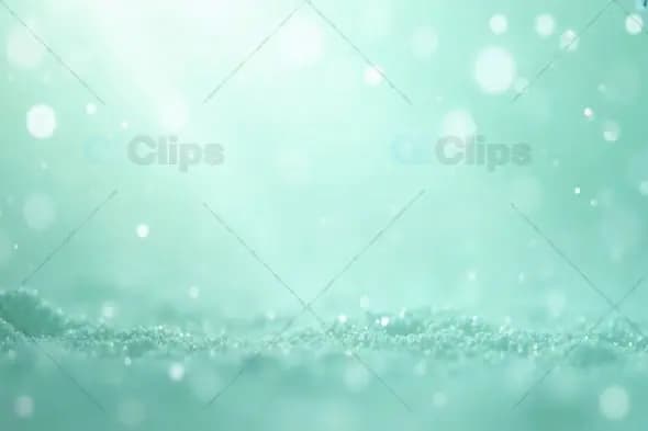 Soft Teal Glitter and Bokeh Abstract Background