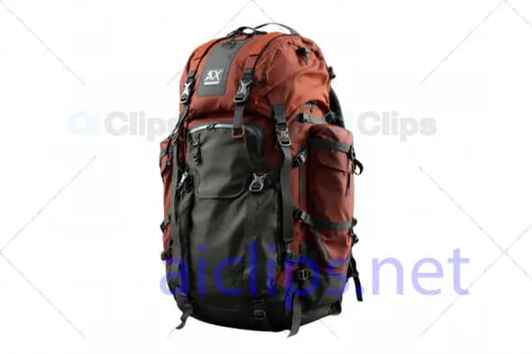 Detailed Hiking Backpack 3D Model