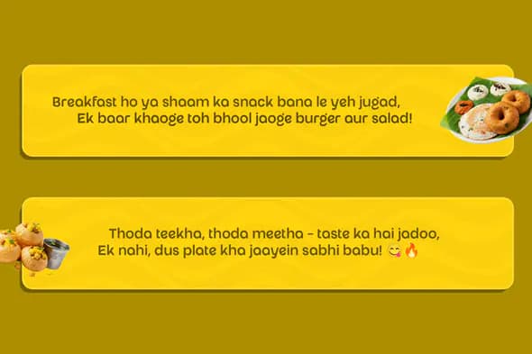 Food Promotion Template with slogen