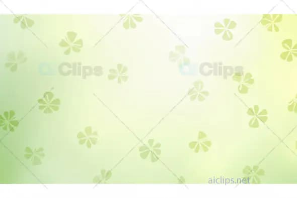 Green Clover Leaf Pattern Background – Fresh and Minimalistic Design