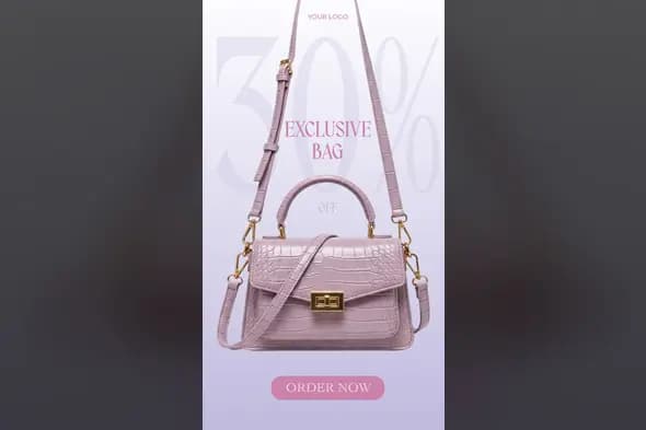 Luxury Handbag Sale Promo Template
