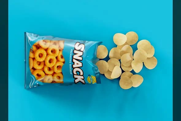Snack Chips Packaging Mockup