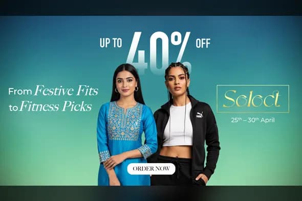 Festive & Fitness Wear Sale Ad PSD