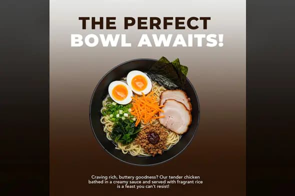 Enhanced Mouthwatering Ramen Bowl Ad Template
