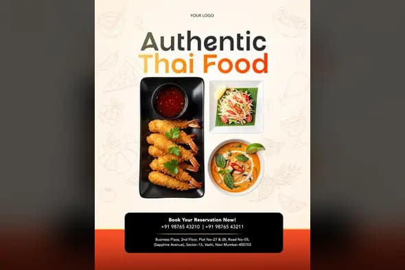 Delicious Thai Food Promotion Template