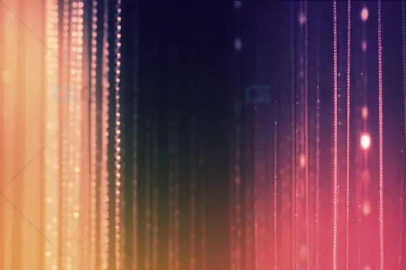Vertical Shimmering Light Streaks with Pink and Golden Glow