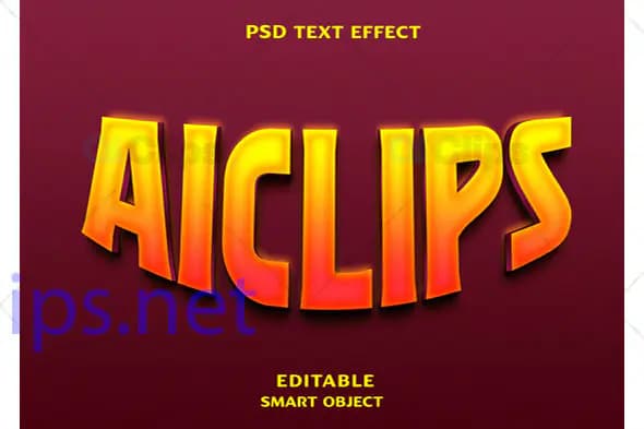 Vibrant Gradient Text Effect PSD