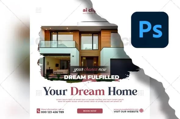 Dream Home Real Estate Promotion PSD Template