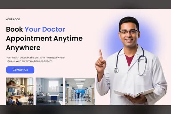 Medical Appointment Booking Web Banner