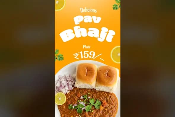 "Delicious Pav Bhaji Template