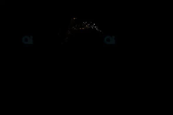 Abstract Light Particle Burst Transition - Dark Background