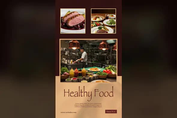 Gourmet Restaurant Marketing Template
