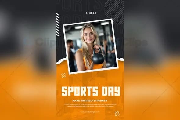 Sports Day Event Poster Template