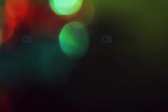 Soft Green, Red, and Blue Bokeh Lights for Cinematic Motion Graphics