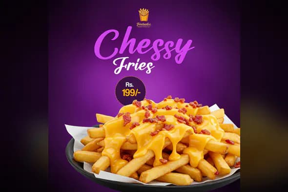 Cheesy Fries Promo Template