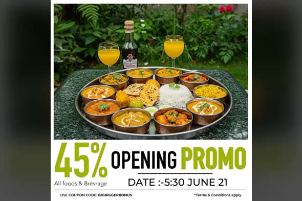 Indian Restaurant Grand Opening Promo Template