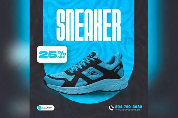 Sneaker Sale Promotion PSD