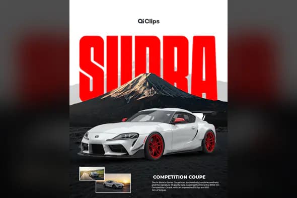 Toyota Supra Promotional Template