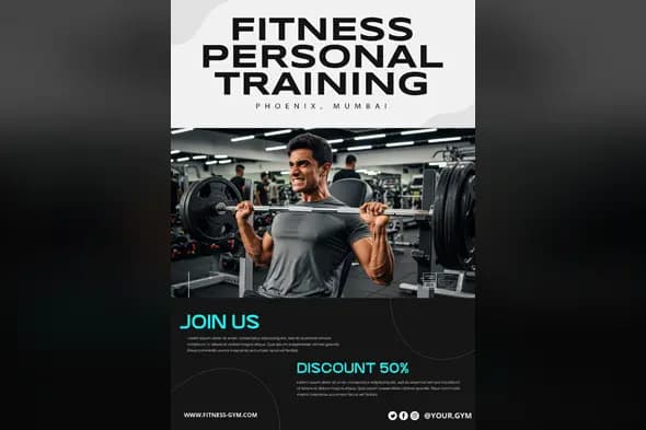 Mumbai Fitness Personal Training Promotional Template