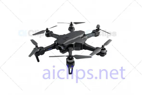 Advanced 3D Drone Model with Camera and Sensors - Detailed Quad Drone