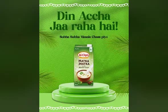 Editable Masala Chaas Template Customizable Marketing Design for Food & Beverage
