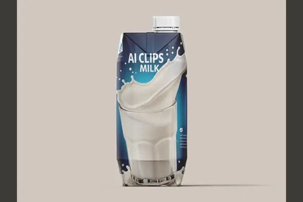 Milk  Packaging Mockup