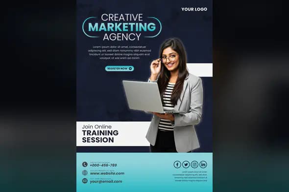 Marketing Agency Training Promo Template