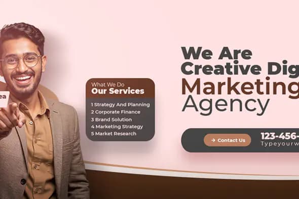 Digital Marketing Agency Banner Template