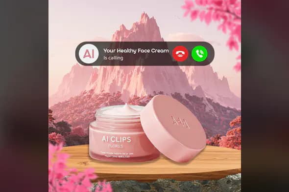 Floral Beauty Luxury Skincare Cream Jar Template