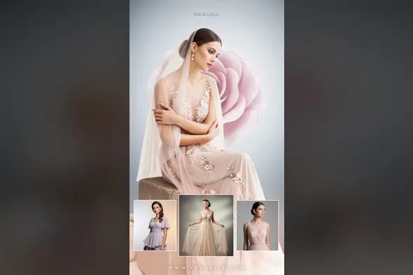 Haute Couture & Bridal Gown Ad Template
