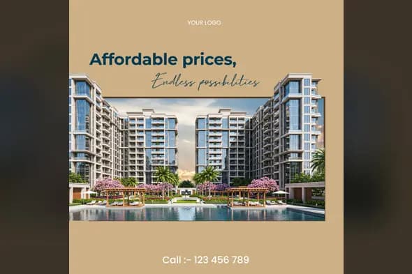 Elegant Condominium Social Media Marketing Template