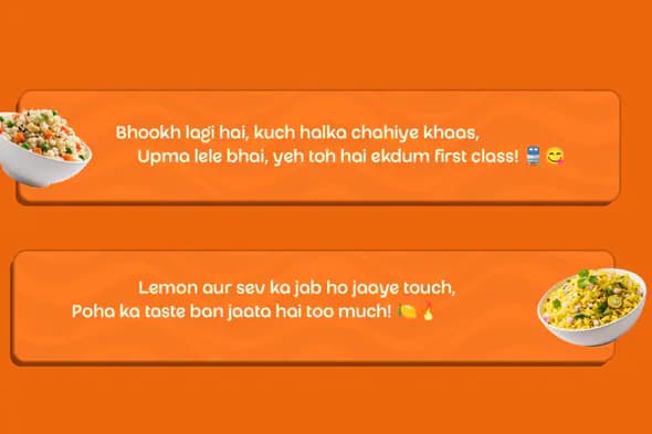 Breakfast Menu Upma & Poha Template