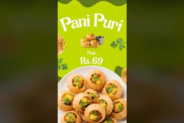 Pani Puri Template Delicious Offer