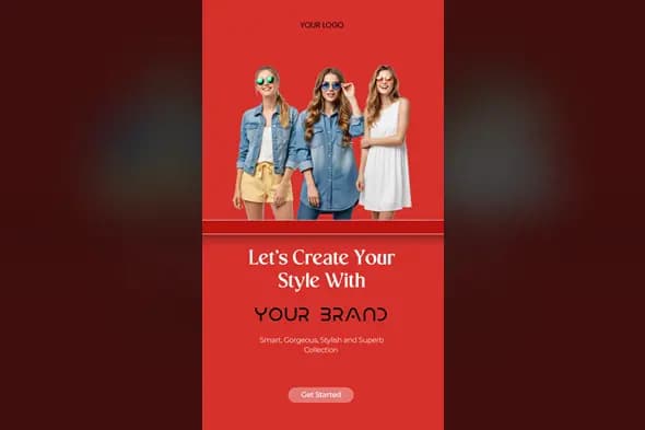 Vibrant Fashion Collection Story Template