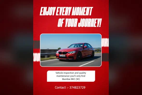 Vehicle Inspection & Maintenance Banner PSD Template