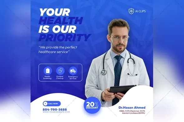 Healthcare Service Promotion PSD