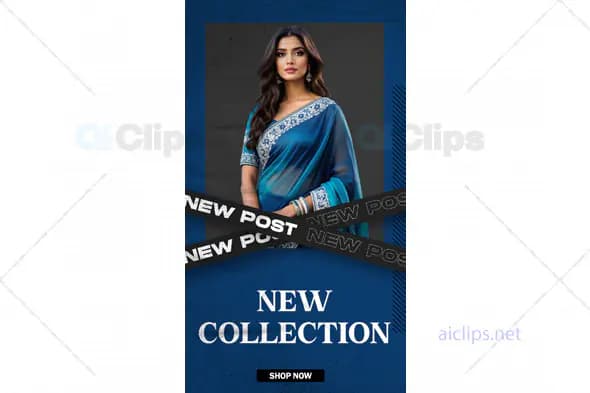 New Collection Fashion Banner PSD Template