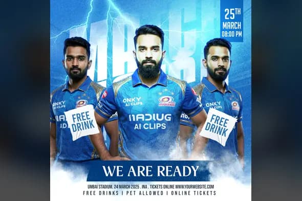 Cricket Match Promotional PSD Template – Sports Event Flyer Design