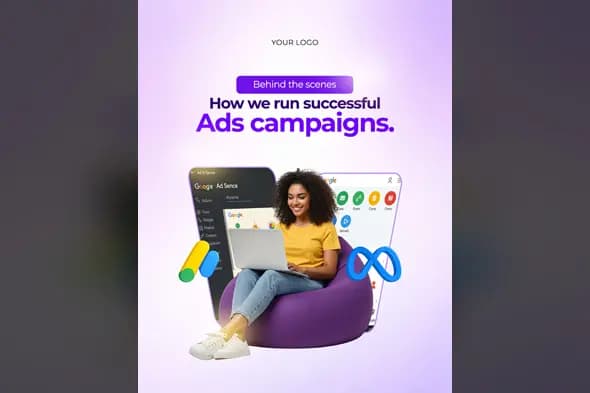 Digital Ad Campaign Showcase Template