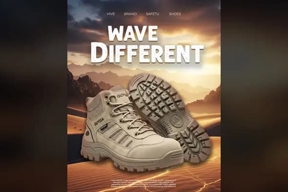 Adventure Footwear Advertisement Template