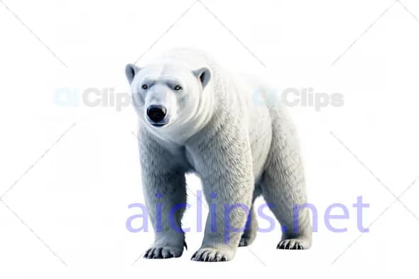 Realistic Polar Bear 3D Model