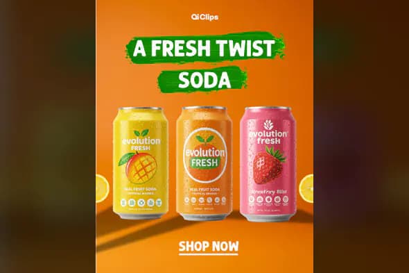Enhanced Fresh Twist Soda Promotion Template