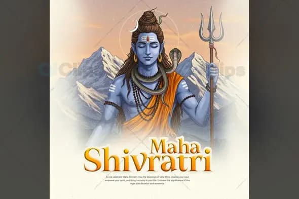 Maha Shivratri Divine Celebration PSD Template