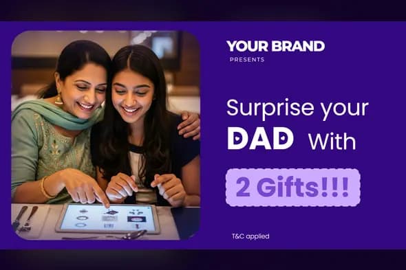 Father's Day Gift Shopping Banner Template