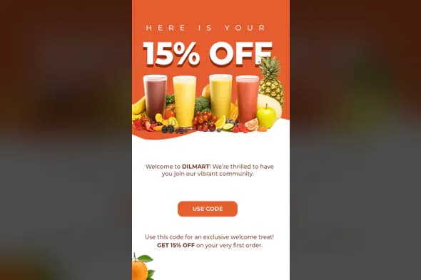 Dilmart Smoothie Discount Promo Template