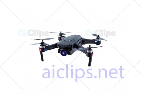 High-Tech 3D Drone Model with LED Lights and Advanced Camera