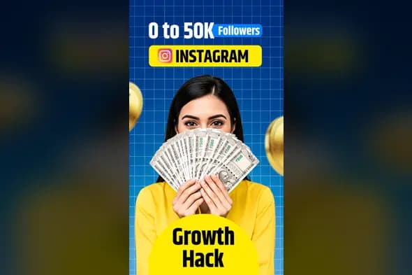 Social Media Growth Hack Story Template